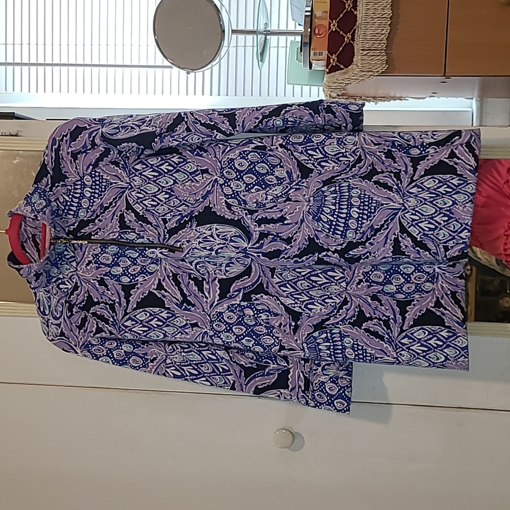 Lilly Pulitzer mini Dress, Size XS, Color Purple & Blue
